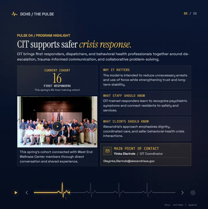 PULSE slide 5: CIT supports safer crisis response.