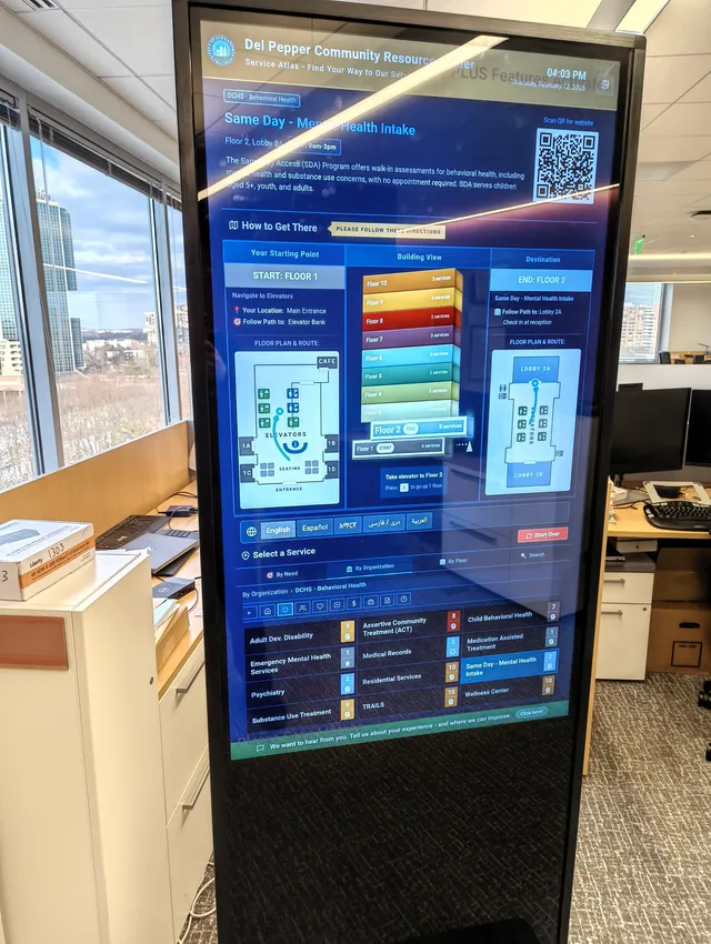 Wayfinder kiosks
